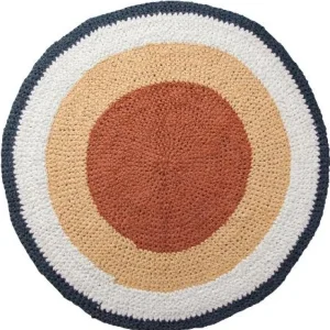 Kids Sebra Interior Rugs And Playmats>Crochet floor mat, golden hour yellow – Sebra