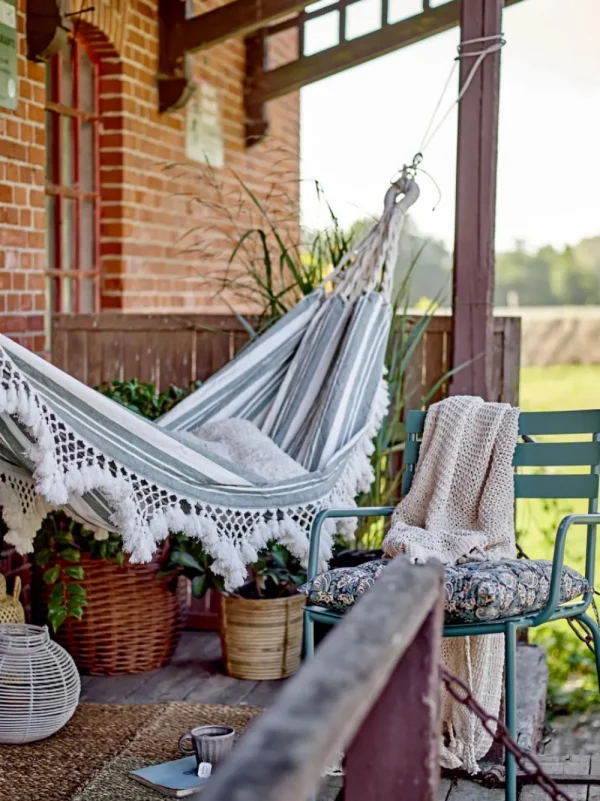 Bloomingville Outdoor>Cruz Hammock, Green Cotton –