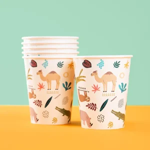 Kids Nordichaus Birthday / Party>Cups Zoo Party 250 ml – 6 pieces