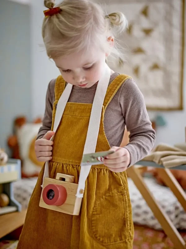 Kids Bloomingville Mini Wooden Toys | Games And Puzzles>Dalton Toy Camera, Nature – Bloomingville