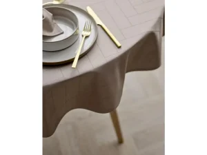 Södahl Textiles | Kitchen>Damask tablecloth Taupe, 160 cm –