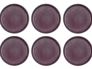 Bitz Kitchen>Dinner plates Ø21 cm – 6 pieces – Violet –