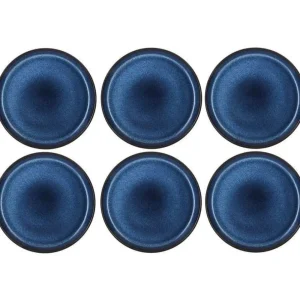 Bitz Kitchen>Dinner plates Ø21 cm – 6 pieces – blue –