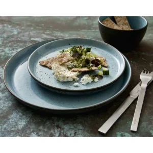 Bitz Kitchen>Dinner plates Ø21 cm – 6 pieces – Grey / Blue –