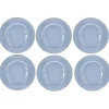 Bitz Kitchen>Dinner Plates Wood Ocean Ø 27 cm, 6 pieces, Light Blue –