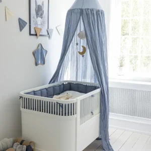 Kids Sebra Interior Bed Canopies>Dobby Weave Canopy, Forest lake blue – Sebra
