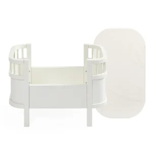 Kids Sebra Interior Wooden Toys | Doll Accessories>Doll’s Bed and mattress, White – Sebra