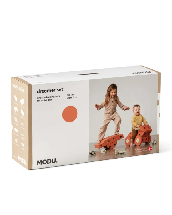 Kids Modu Games And Puzzles | Balance Toys>Dreamer Set Burnt Orange / Dusty Green –