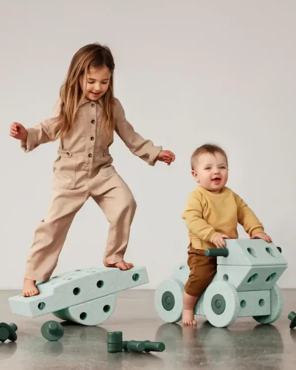Kids Modu Games And Puzzles | Balance Toys>Dreamer Set Ocean Mint / Forest Green –