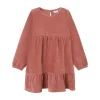 Kids Name It Girl 2-8Y>Dress Velour, Light Mahogany –