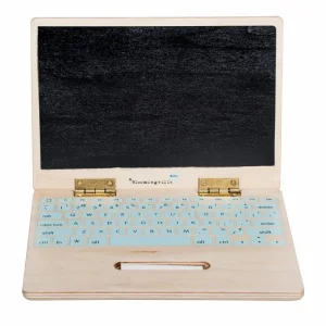 Kids Bloomingville Mini Wooden Toys | Christmas Toys>Elena Toy Computer w/Blackboard – Bloomingville
