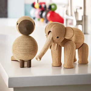 Kay Bojesen Denmark Design Figures>Elephant Small Oak – Kay Bojesen