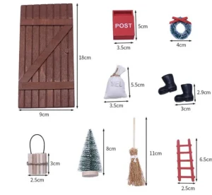 Kids Nordichaus Christmas Toys>Elf Miniature Set with Accessories no. 5