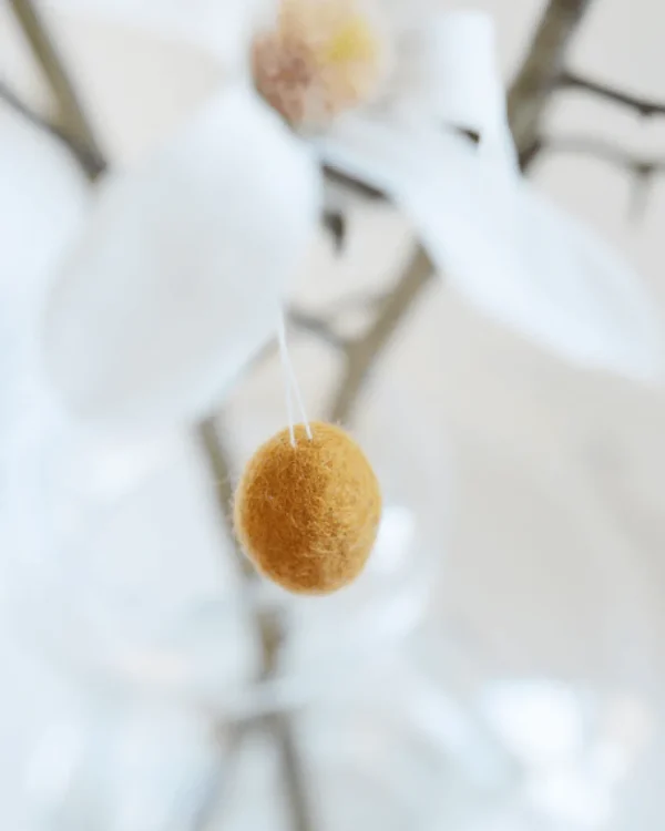 Delight Department Easter Decorations>Felt Eggs Caramel 5 pcs. –