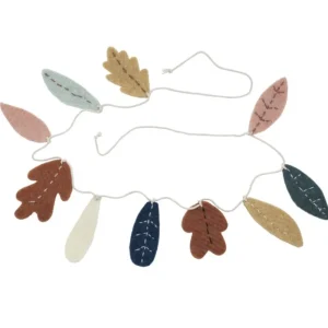 Kids Sebra Interior Garlands | Birthday / Party>Felted garland, leaves – Sebra