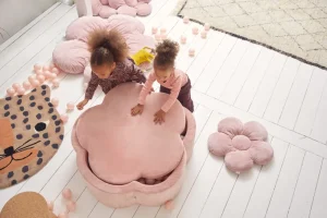 Kids Kidkii Ball Pits>Flower Ball Pit candy pink – inkl. 200 white balls –