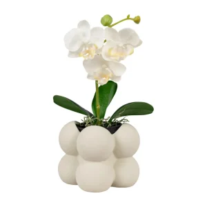 House Nordic Ceramics And Vases>Flower Pot, Bubble Grey 9 cm –