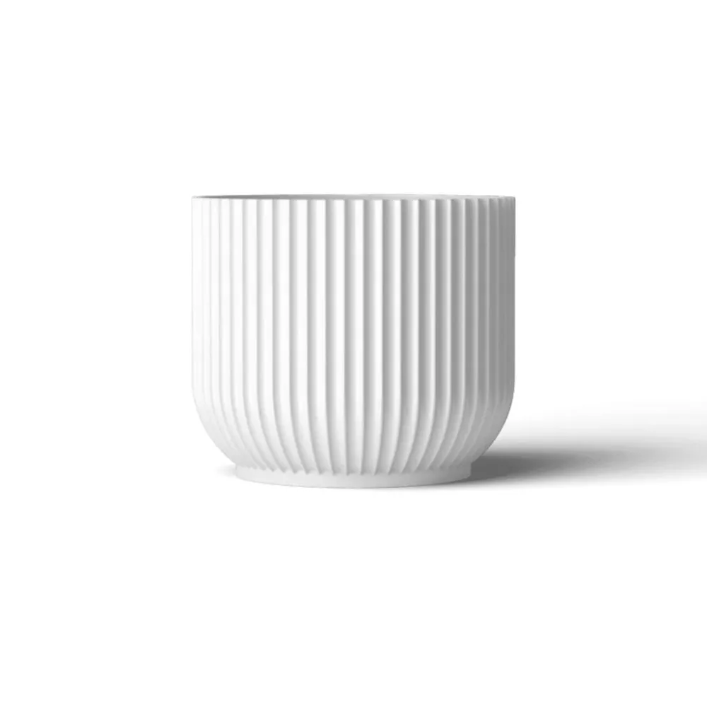 flowerpot_large_white__ly_0.webp Lyngby Porcelain Ceramics And Vases>Flowerpot Large, White – Lyngby