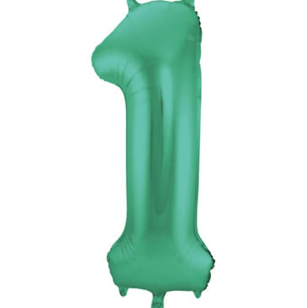 foil_balloon__green_metal_0-1.webp Kids Nordichaus Birthday / Party>Foil Balloon 1 Green Metallic Mat – 86 cm
