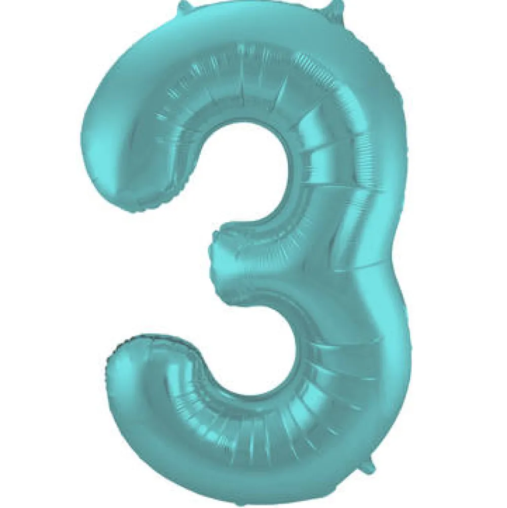 foil_balloon__pastel_aqua_0-1.webp Kids Nordichaus Birthday / Party>Foil Balloon 3 Pastel Aqua Metallic Matt – 86 cm