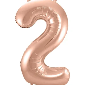 Kids Nordichaus Birthday / Party>Foil Balloon 2 Rose Gold – 86 cm