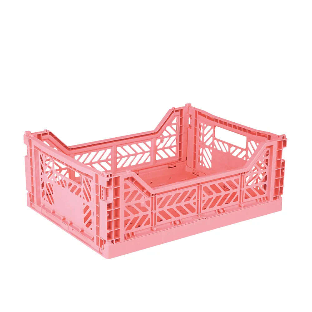 folding_box_midi_strawber_0.webp Kids Ay-kasa Storage | Storage>Folding box midi, Strawberry Milk – Aykasa