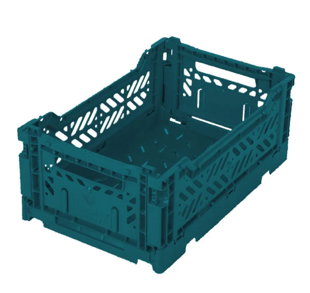 folding_box_mini_peacock__0.webp Kids Ay-kasa Storage | Storage>Folding box mini, Peacock Green – Aykasa