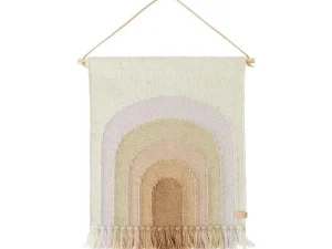Kids OYOY Mini Wall Rugs>Follow The Rainbow Mini Wall Rug, Lavender –