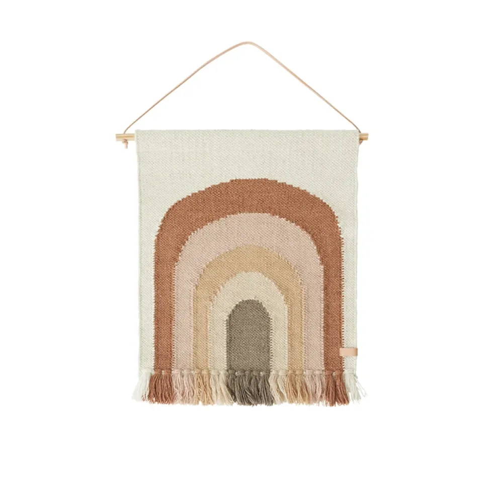 follow_the_rainbow_mini_w_0.webp Kids OYOY Mini Wall Rugs>Follow The Rainbow Mini Wall Rug, Choko –