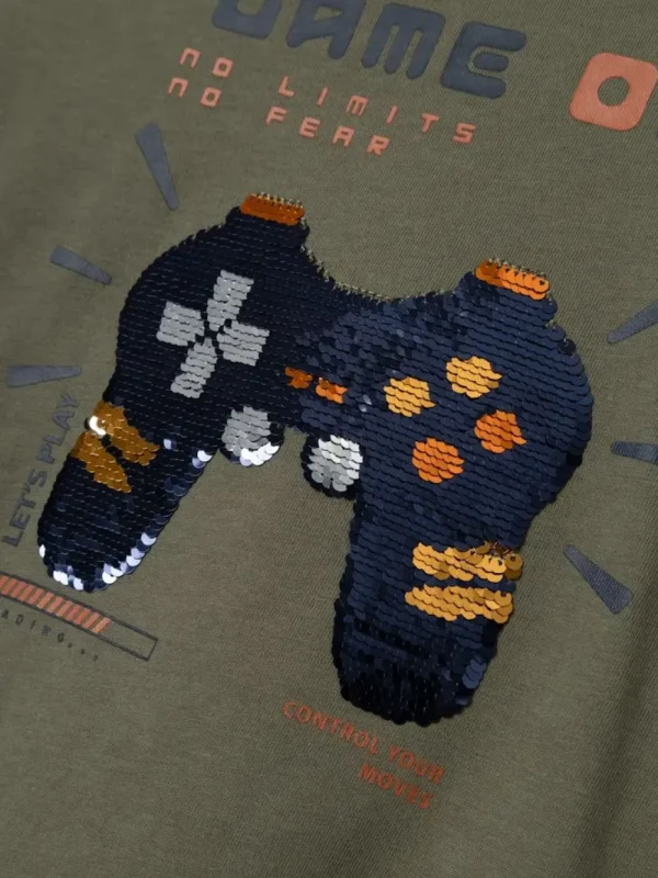 Kids/BOY Name It Teen Boy 8+ | Boy 2-8Y>Gamer Glitter Shirt –