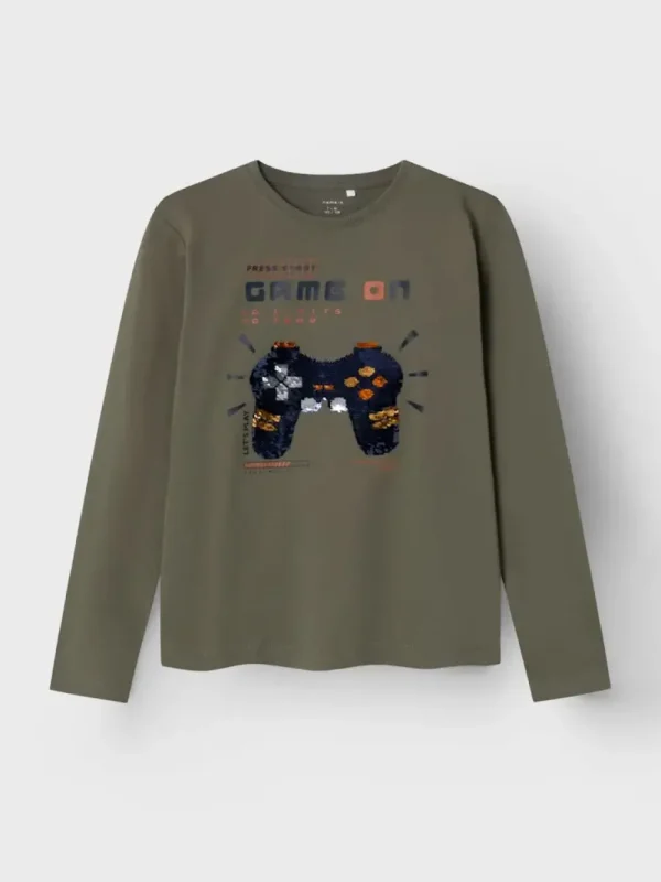 Kids/BOY Name It Teen Boy 8+ | Boy 2-8Y>Gamer Glitter Shirt –