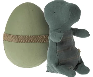 Kids Maileg Doll Accessories | Cuddly Toys>Gantosaurus in Egg Small, Dark petrol –