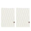 Mette Ditmer Textiles | Bathroom Textiles>GEO Guest Towels Off white 35×55 2 pack –
