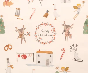 Maileg Christmas Decorations | Office>Giftwrap, Cosy Christmas 10 m, Off white –