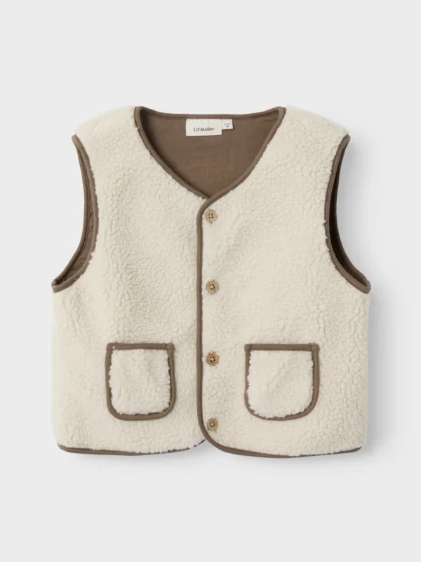 Kids/BOY Lil' Atelier Boy 2-8Y | Baby Girl>Gilet Vest Teddy Creme – Lil’ Atelier