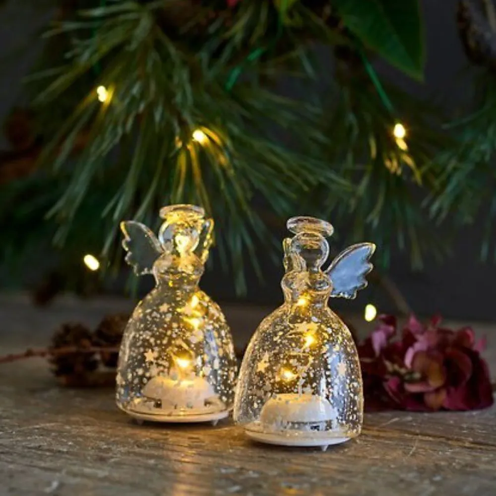 glass_angel_romantic_ange_1.webp Sirius Christmas Decorations>Glass Angel Romantic Angels Set of 2 – LED