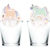 Kids Nordichaus Birthday / Party>Glass markers Unicorns & Rainbows – 6 pieces
