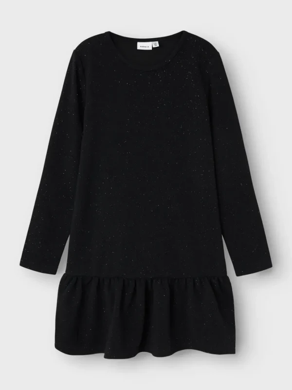Kids Name It Teen Girls 8+>Glitter Dress, Black –