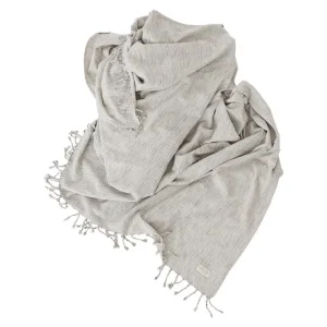 OYOY Textiles | Bedroom>Gobi Stripe Bed Cover, White / Grey –