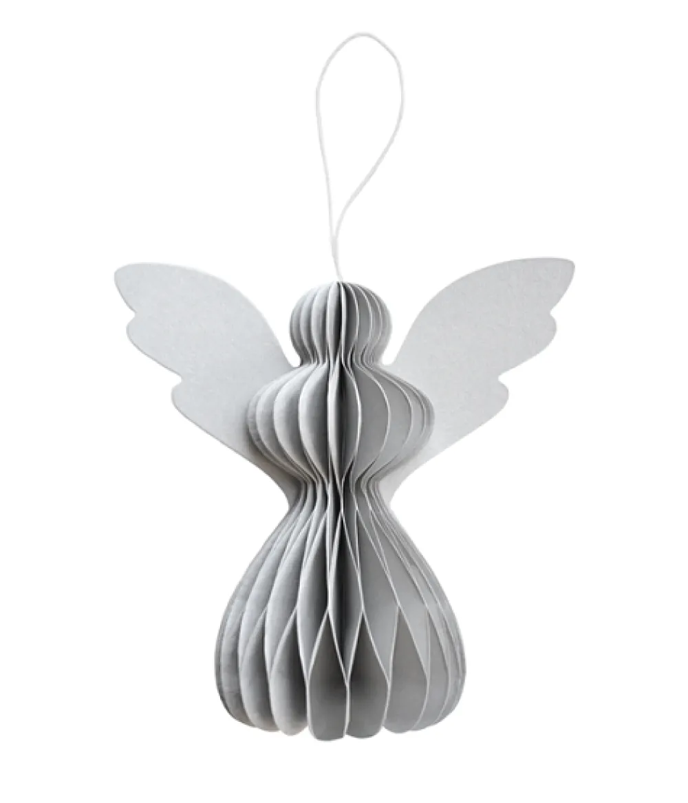 grey_paper_angel__delight_0.webp Delight Department Christmas Decorations>Grey Paper Angel –