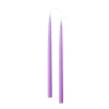 Kids Kunstindustrien Birthday / Party | Easter Decorations>Hand dipped, dyed candle, 2 pcs. 45 cm – Pastel Purple –