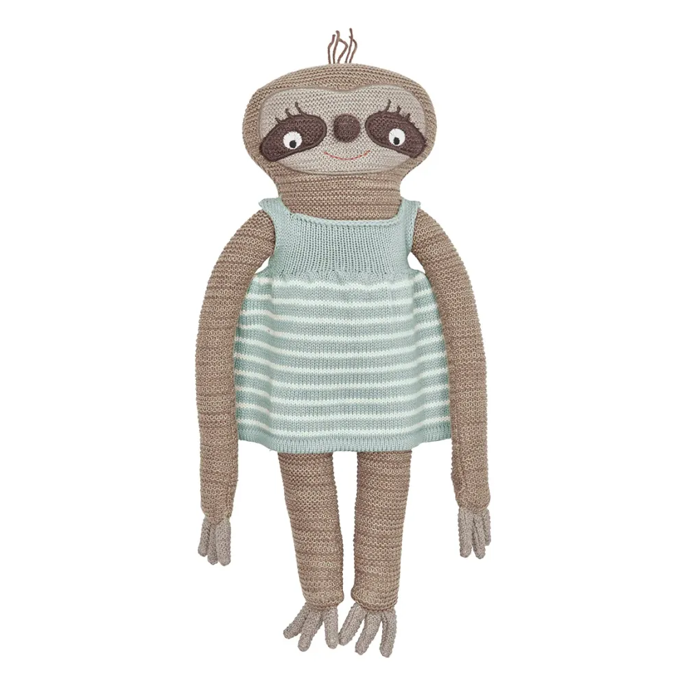 hanna_sloth__oyoy_0.webp Kids OYOY Mini Cuddly Toys>Hanna Sloth – OYOY