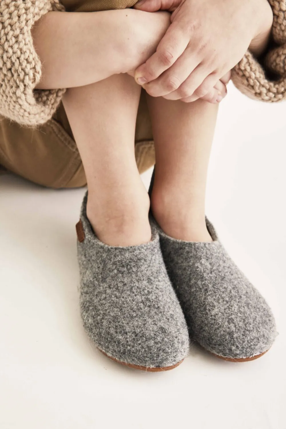 home_shoe_sailor_wool_gre_1.webp Kids/BOY Bisgaard Girl 2-8Y | Boy 2-8Y>Home Shoe Sailor Wool, Grey –