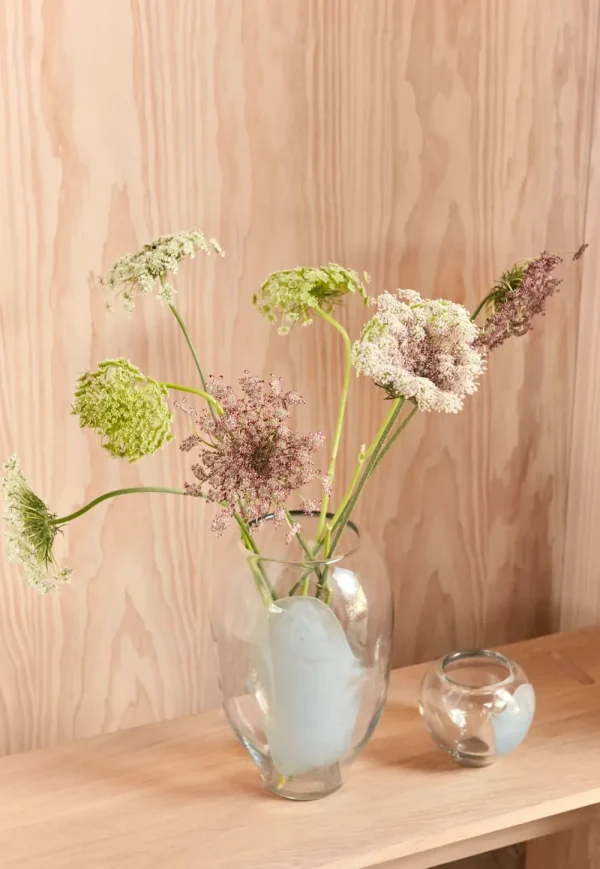 OYOY Ceramics And Vases>Jali Vase Large, Light Blue –