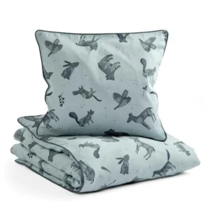 Kids Sebra Interior Baby And Kids Bedding>Junior Bedding Nightfall, hazy blue – Sebra