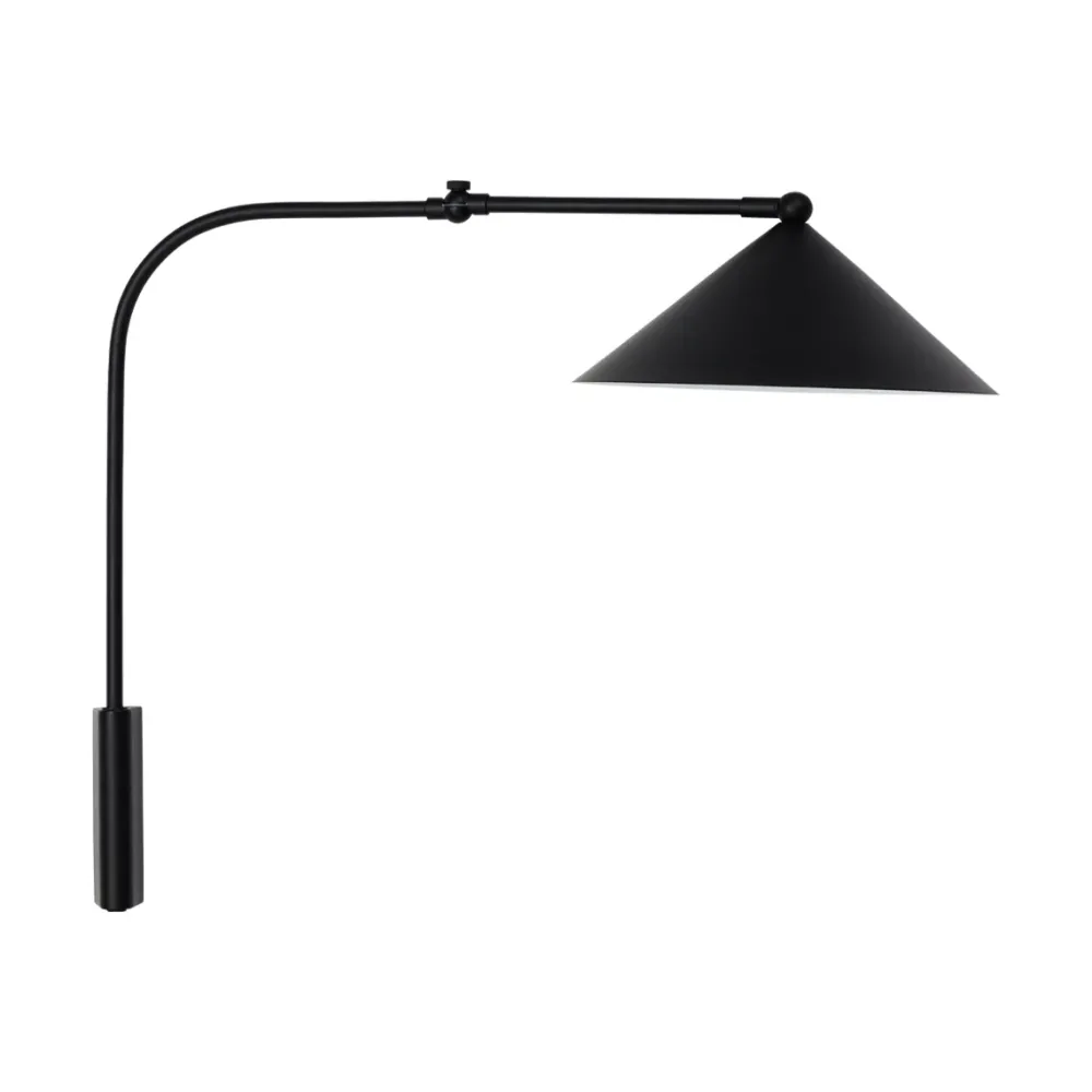 kasa_wall_lamp_black__oyo_2.webp OYOY Lamps & Lighting | Bedroom>Kasa Wall Lamp Black –