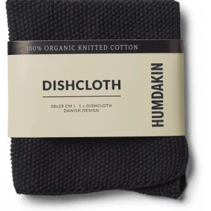 Humdakin Textiles | Kitchen>Knitted dishcloth – Coal –