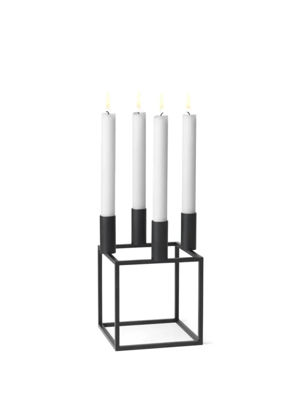 By Lassen Easter Decorations | Design Figures>Kubus 4 Candleholder, Black –