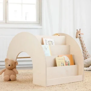Kids Fitwood of Scandinavia Wooden Toys | Christmas Toys>Kumpu Montessori Bookshelf Birch – Fitwood