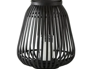 Villa Collection Candle And Holders | Outdoor>Lantern bamboo, 35 cm, black –